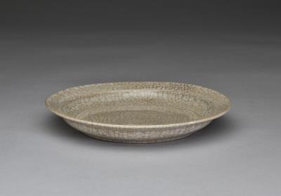 图片[2]-Dish with dark bluish gray imitating Ko ware, Hsuan-te reign (1426-1435), Ming dynasty-China Archive